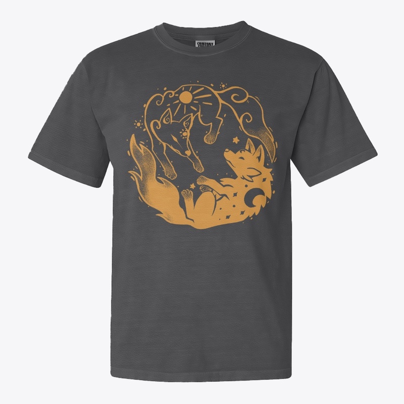 Sun and Moon Golden Wolves