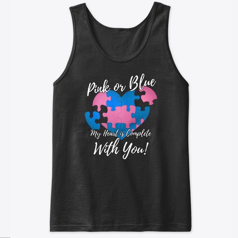 Pink or Blue My Heart Gender Reveal