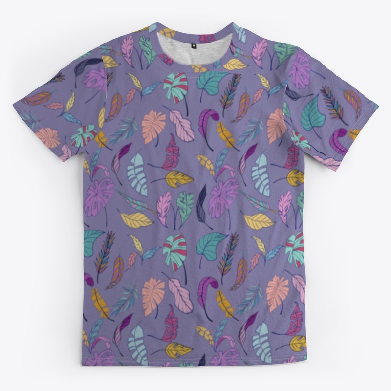 Pretty Purple Leafy Design