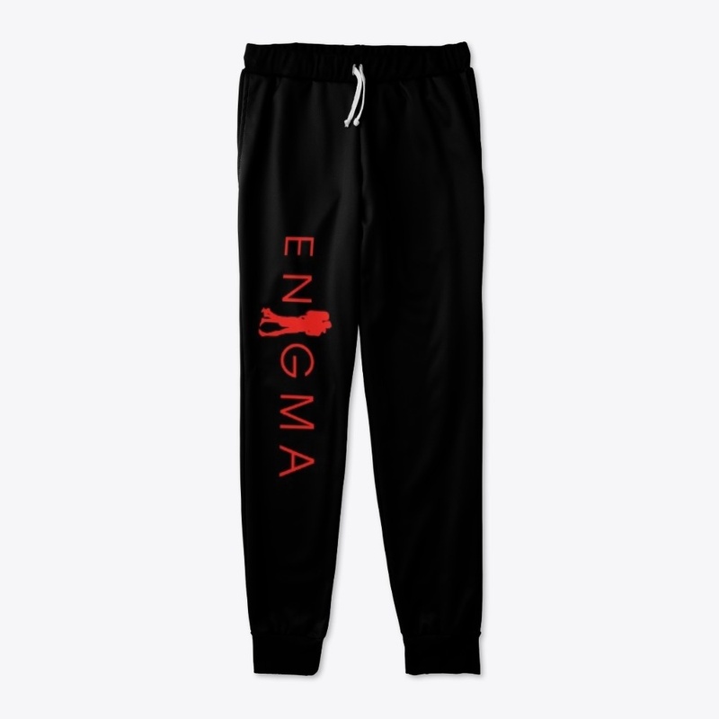Enigma full logo (red) joggers