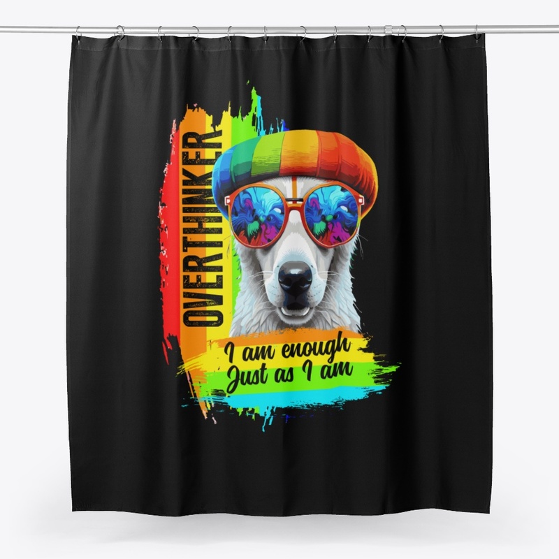 Rainbow Cute Dog T-shirt Design