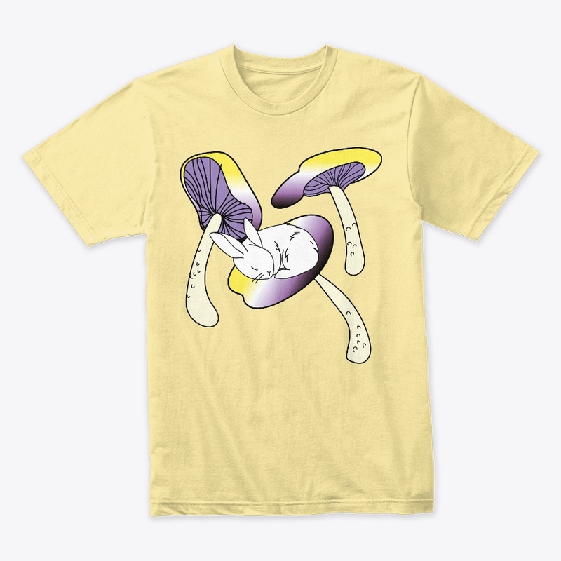 Nonbinary bunny mushroom