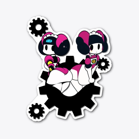Robo Maidz Standard áo T-Shirt Front