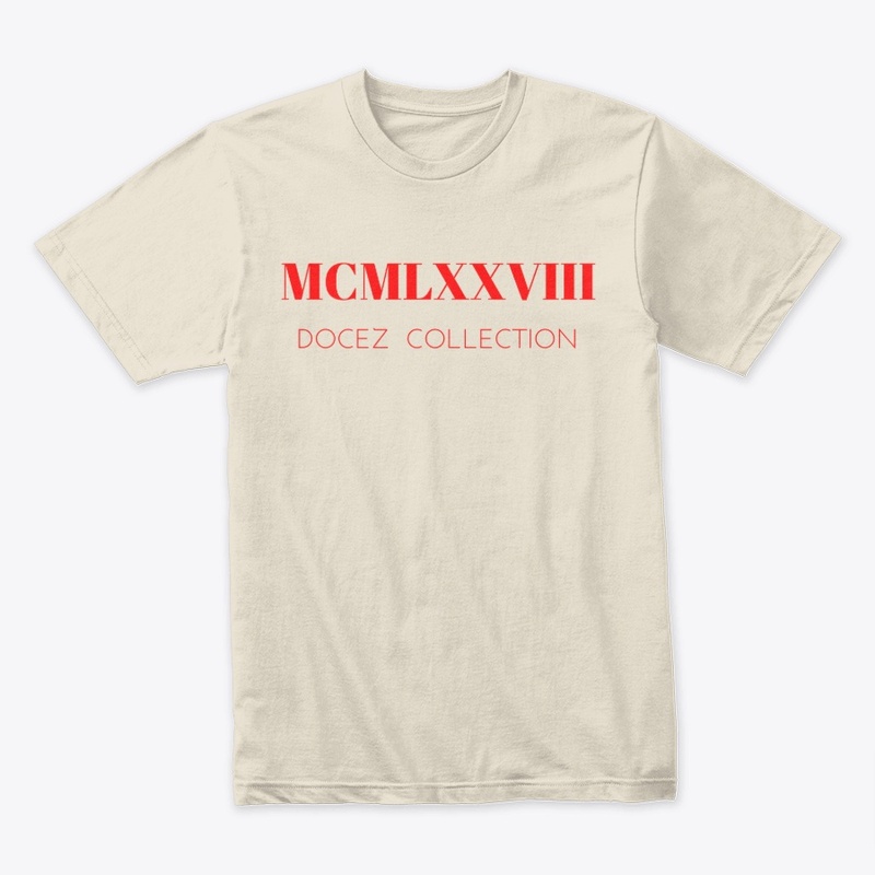 Roman Numerals Collection Red
