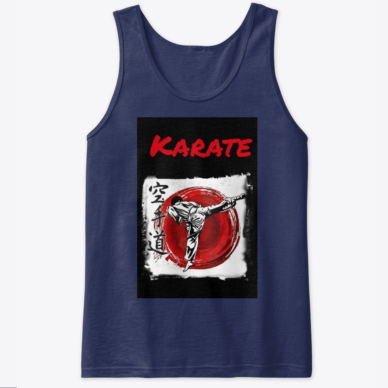 Karatedo side kick red sun 
