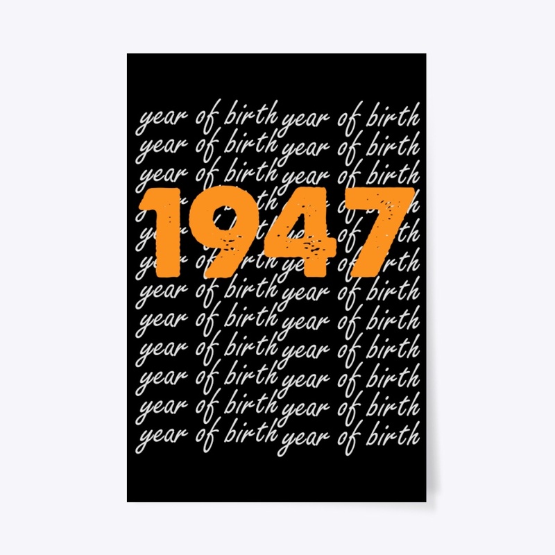 1947 Birthday Gift For Men Women