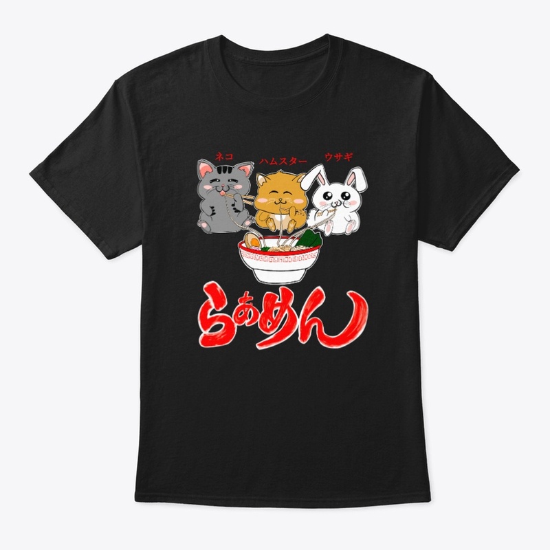 Kawaii Cat, Friends Eating Ramen Noodles