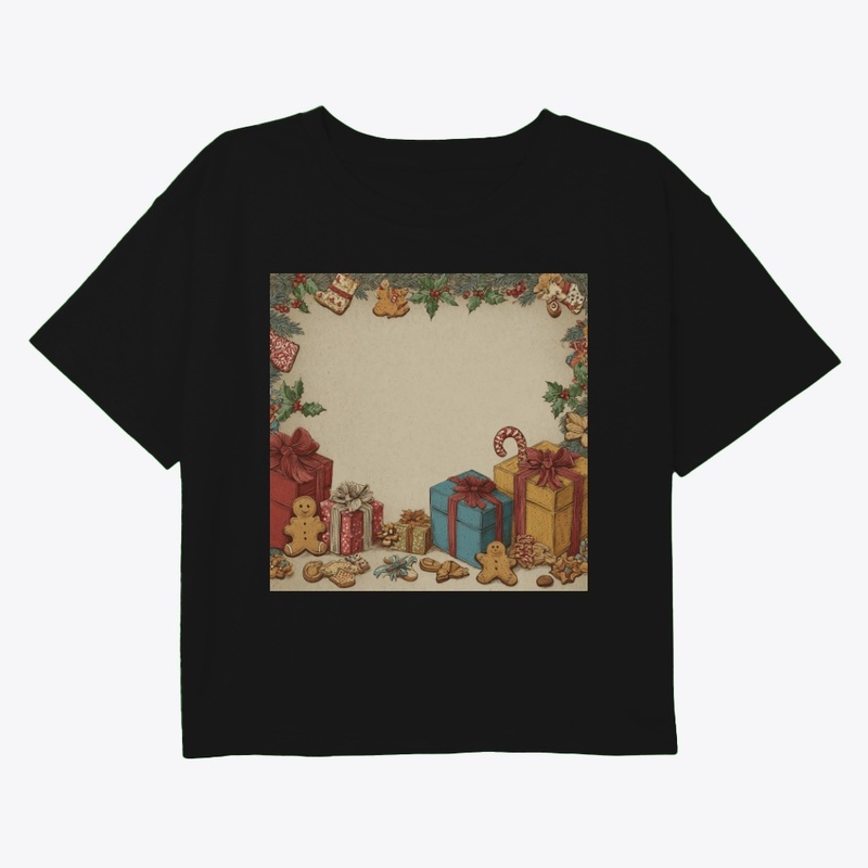 Sweet Christmas Gingerbread Gifts Frame