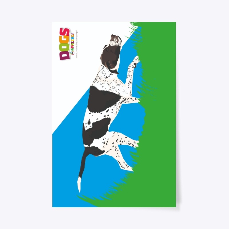 Pointing Dog – ‘R’ Amazing Poster
