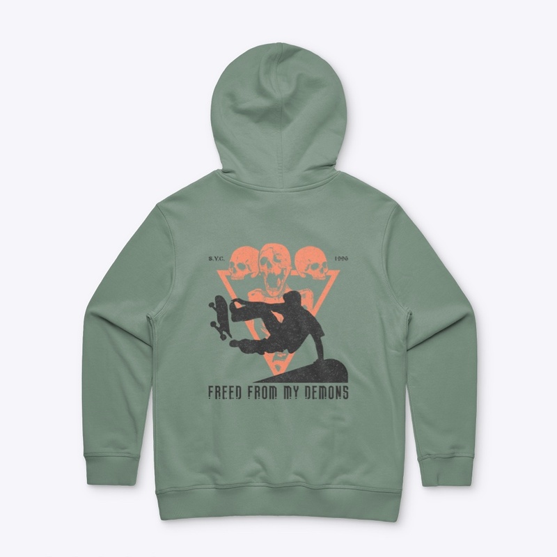 Freed from my demons - Skateboard design