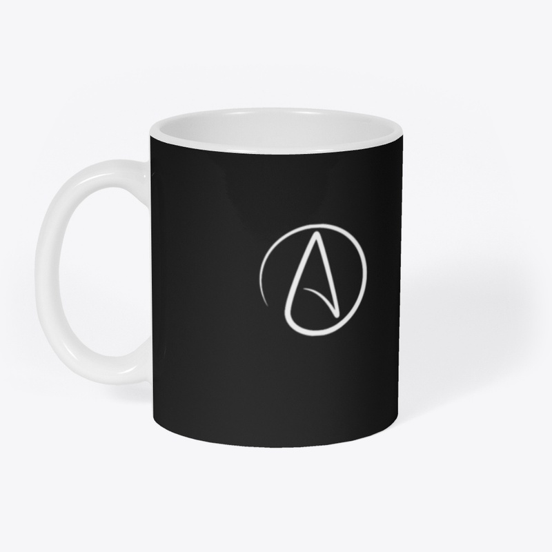 Mug with the atheist logo