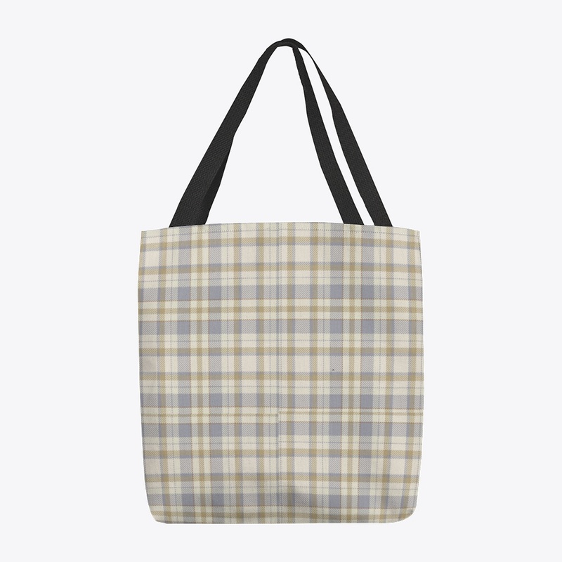 Plaid tote bag