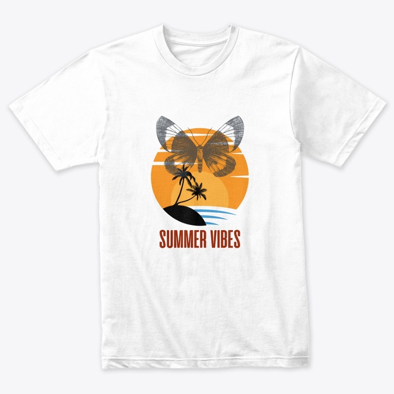 summer vibes anime t shirt design