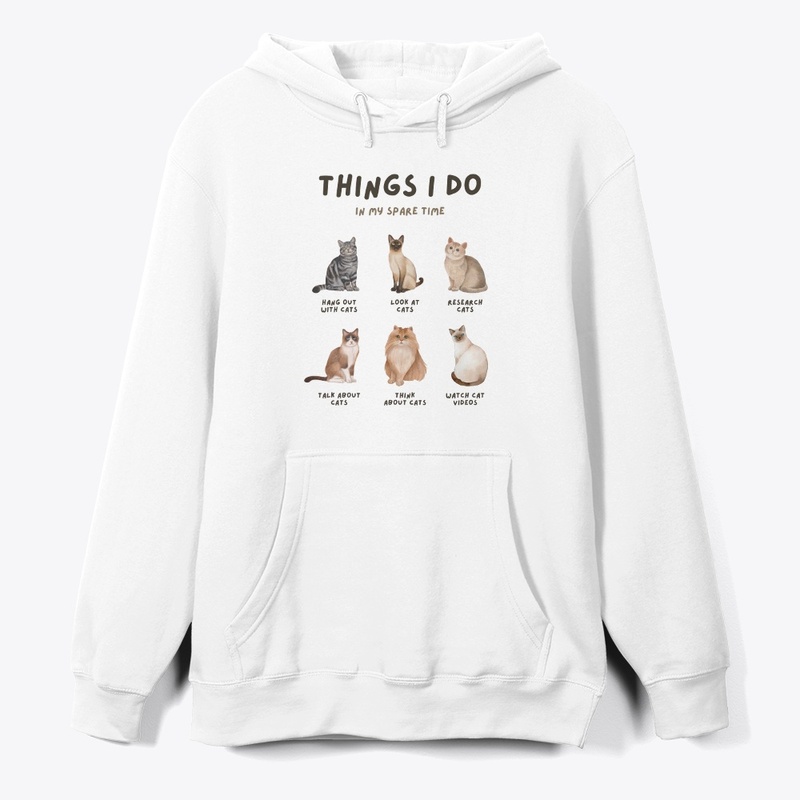 Beige Brown Modern Cat Lover Aesthetic