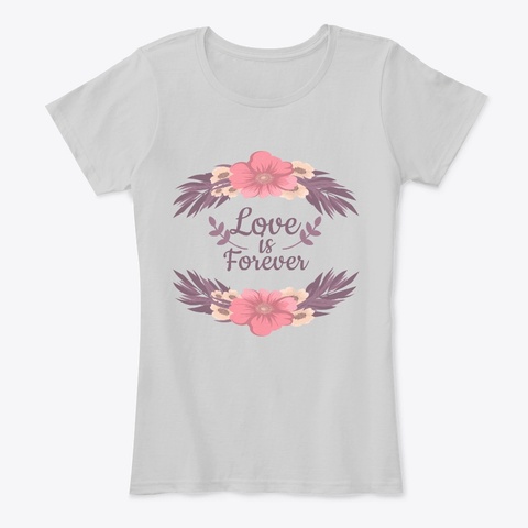 Rosa Light Heather Grey T-Shirt Front