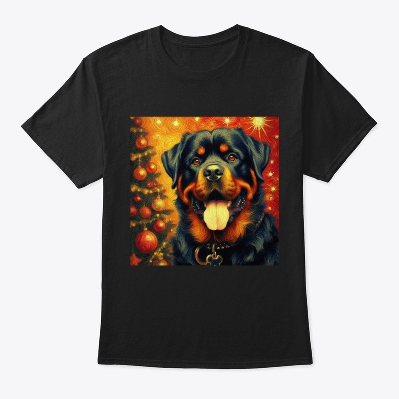 Rottweiler Christmas Portrait