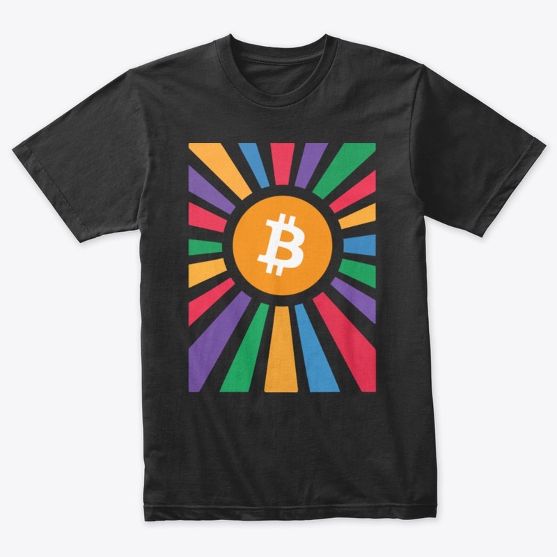 Bitcoin Retro Sunrise