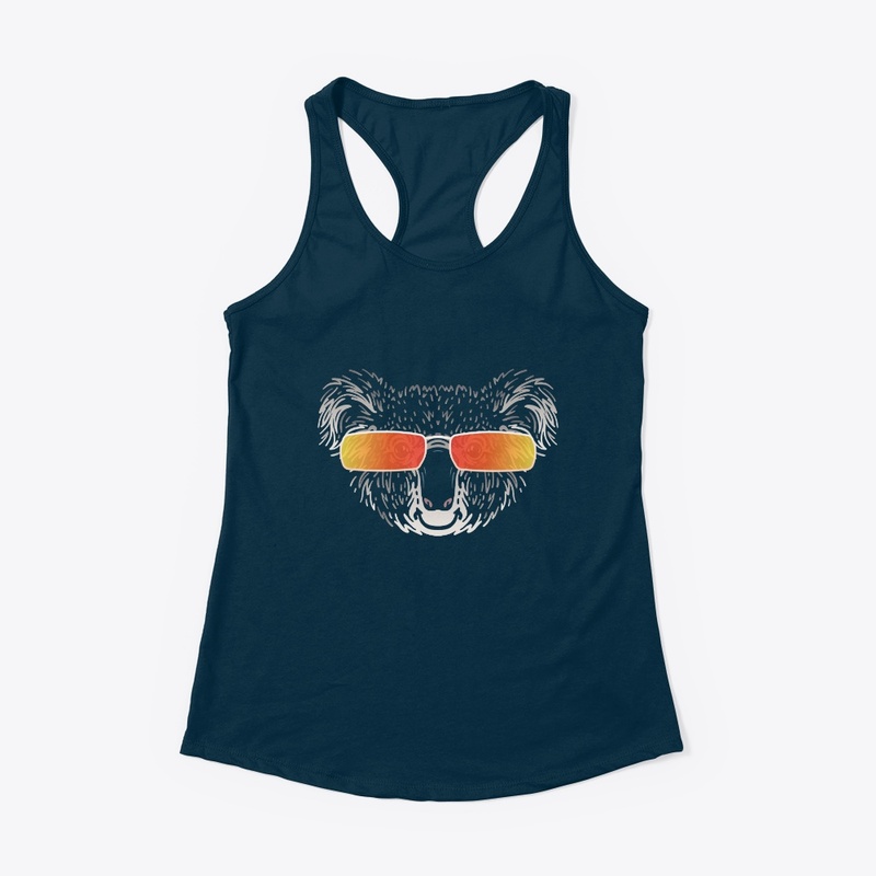 Cute Koala in Sunglasses (Colored+sg07)