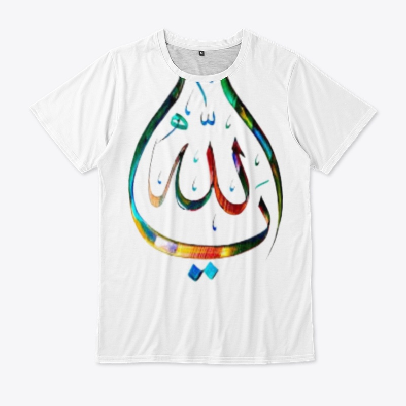 Colorfull Allah Desin On Tshirt