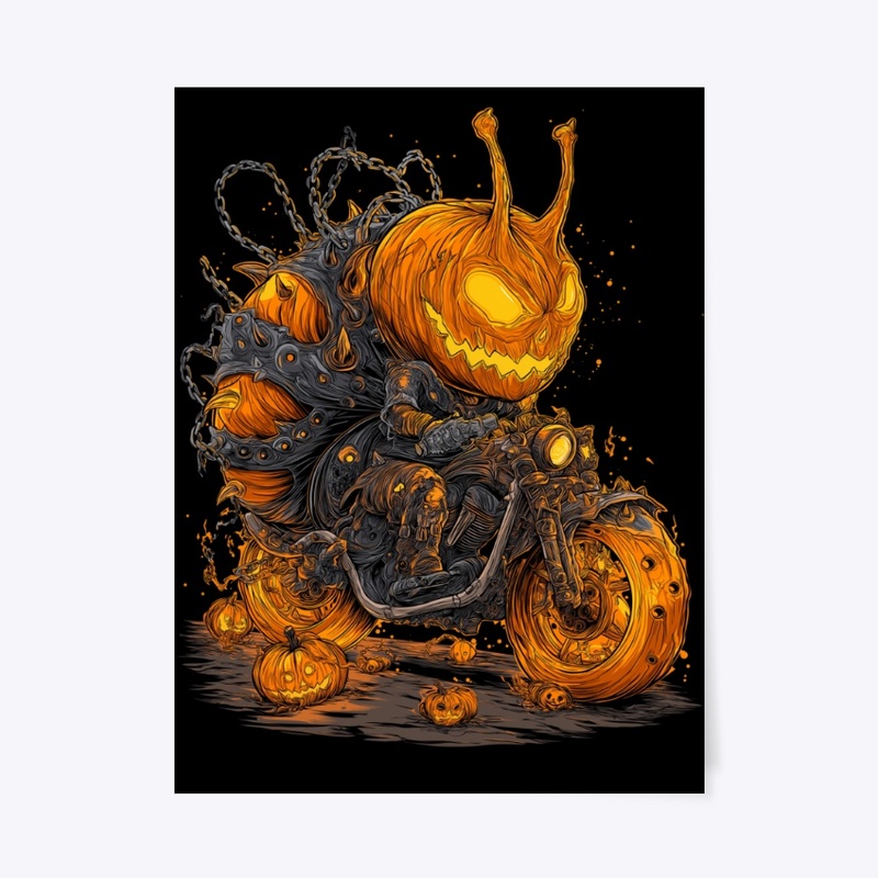 Halloween Snail Biker