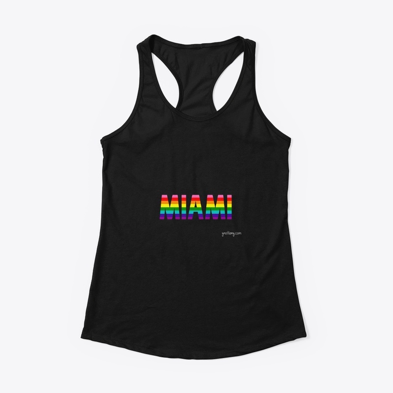 Miami Pride Rainbow Flag Apparel