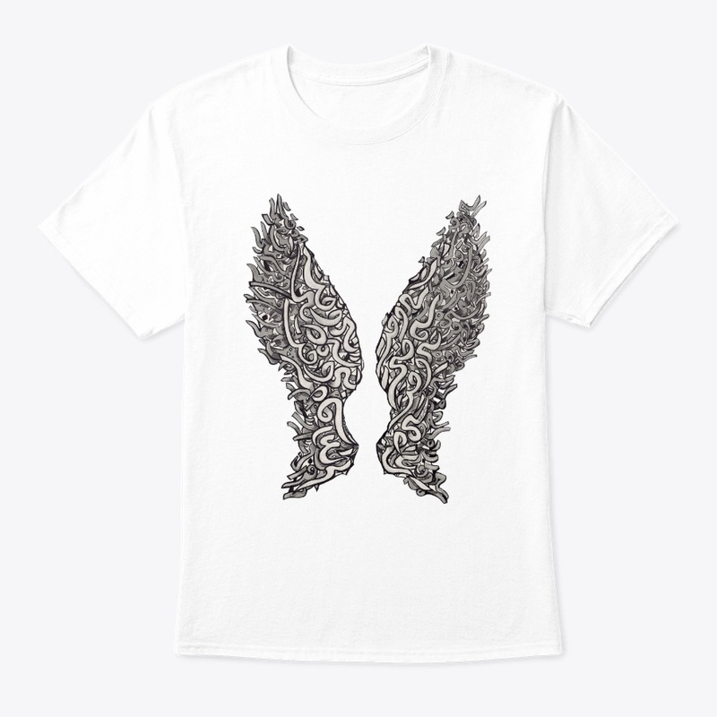 Arabic Calligraphy Angel Wings
