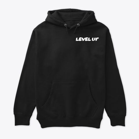 Level Up Wag Squad Hoodie Black Camiseta Front