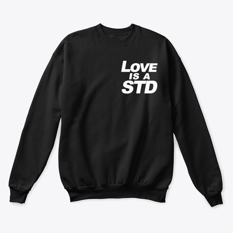 Love is a STD chest logo