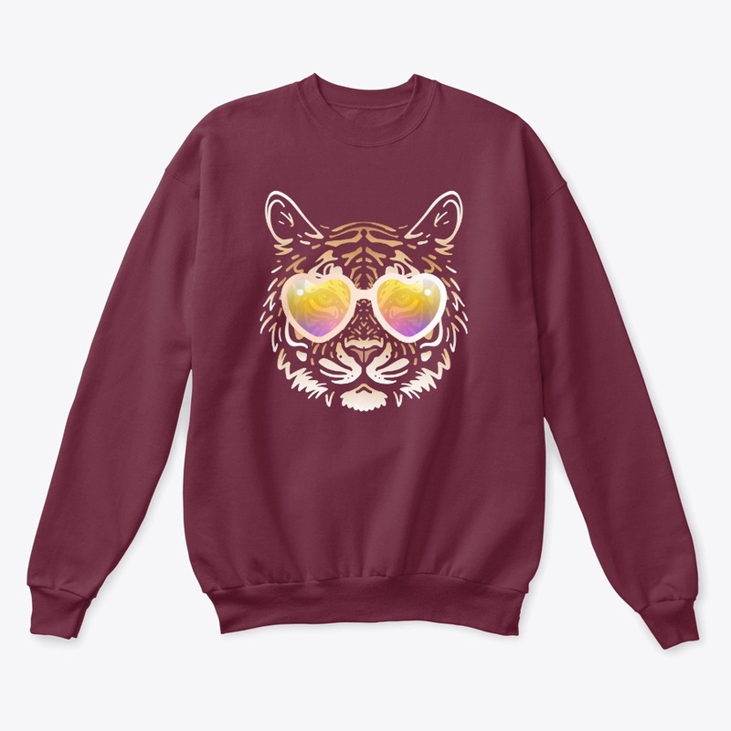 Cute Tiger in Sunglasses (Colored+sg05)