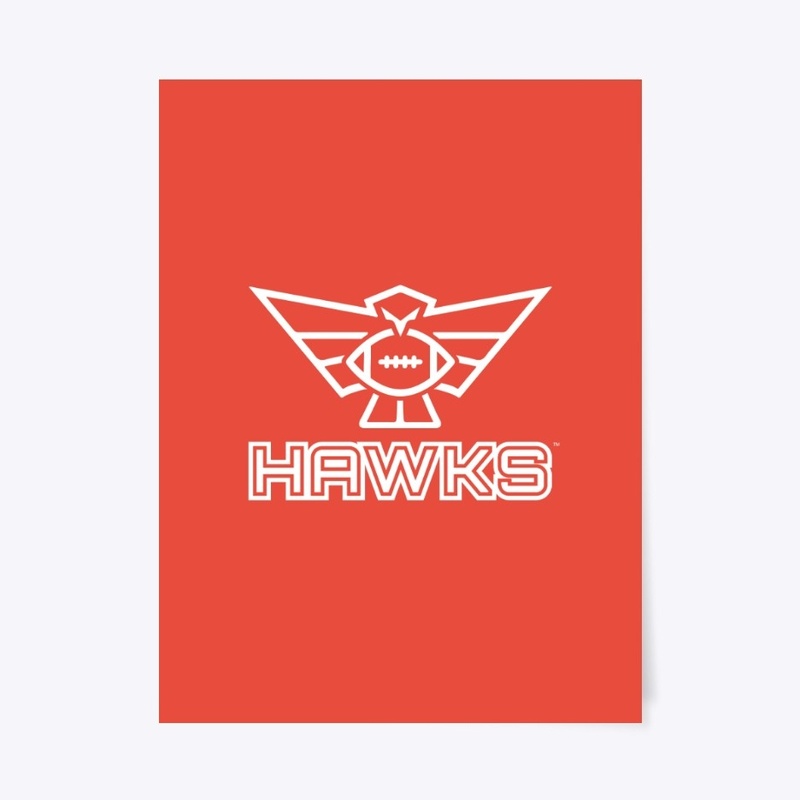 Hawks Football Wall Decor