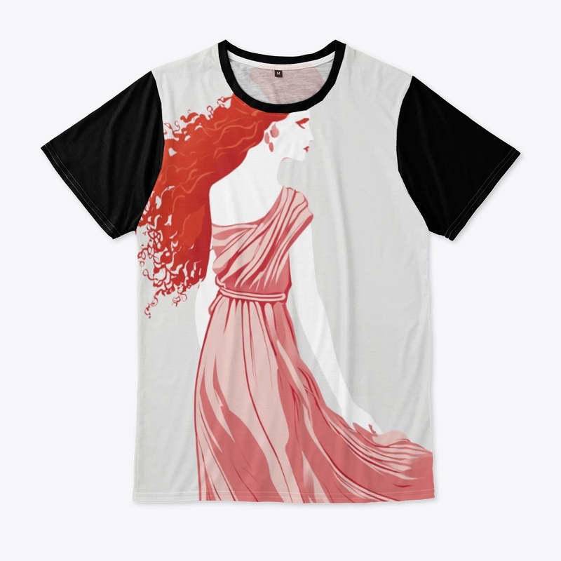 Amazing Girl Abstract Drawing t-shirt 