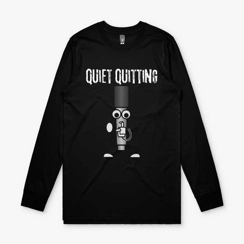 Quiet Quitting shhh _funny design
