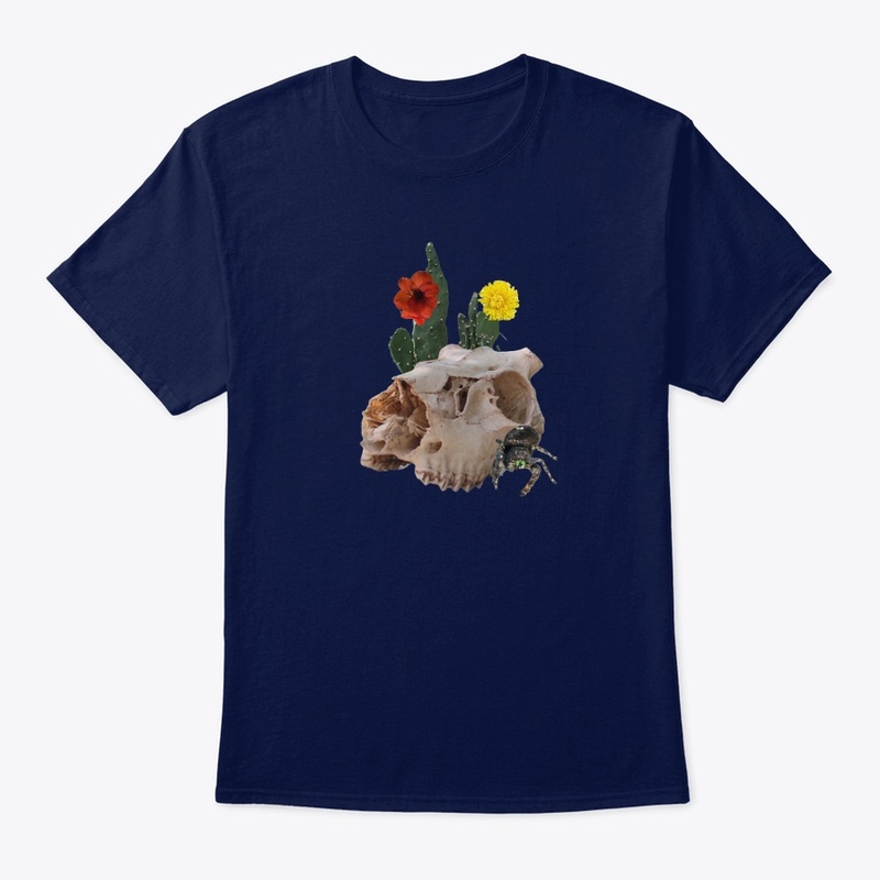 Animal Skull, Cactus, Flowers, Spider