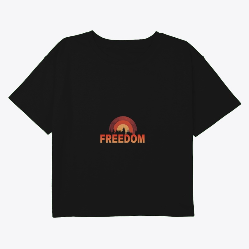 Freedom sunset forest