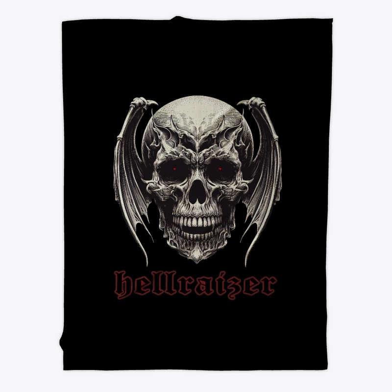 HellRaizer Winged Vampire Skull