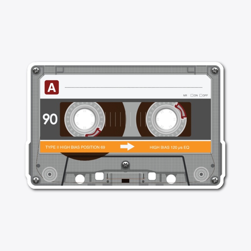 Blank Cassette Sticker