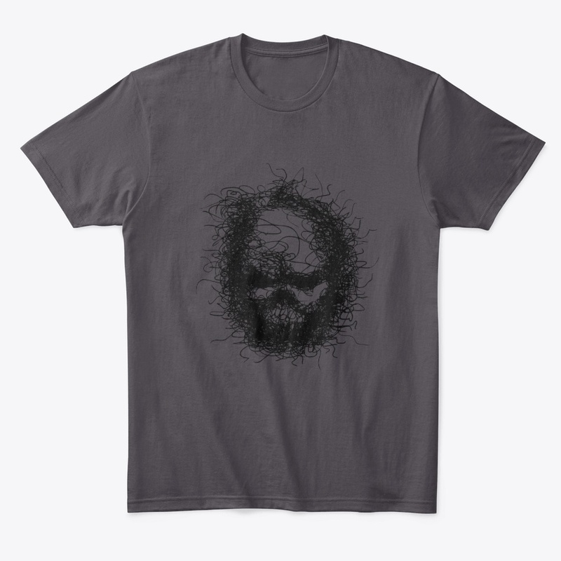 Scary-hairy skull