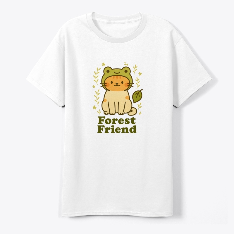 Forest Friend Frog Hat Cat