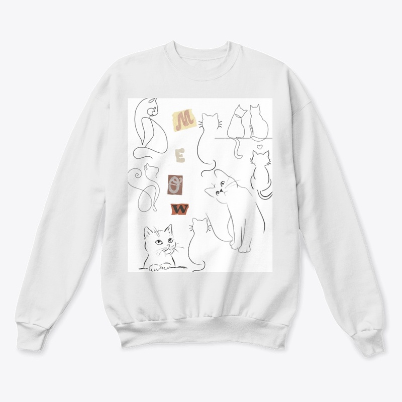 Meow Shirt, Cat Tee, Animal Lover Tee