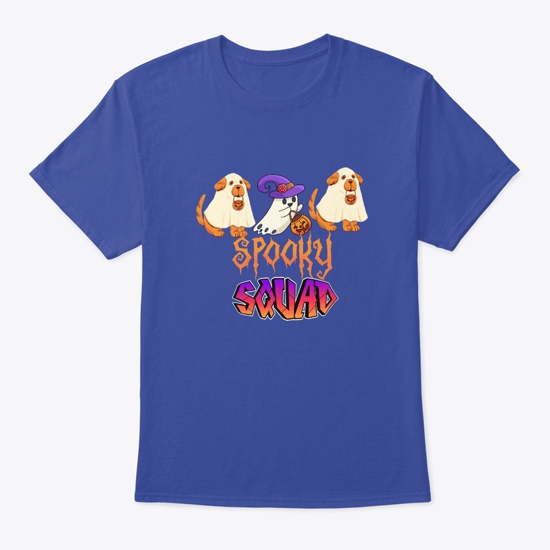 Halloween Ghost Dog Spooky Squad Tshirt