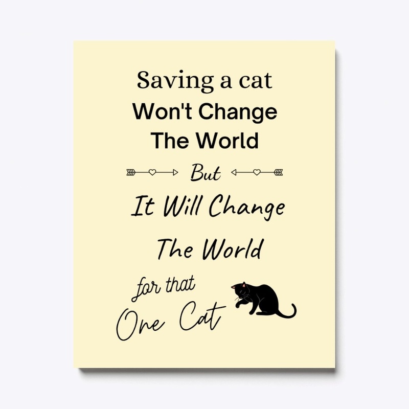 Saving a cat will change their world ❤️️