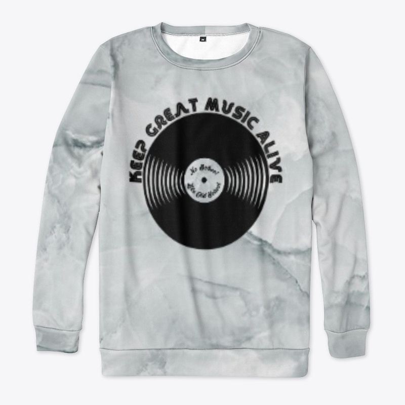 GREY MARBLE GREAT MUSIC | BLACK LOGO
