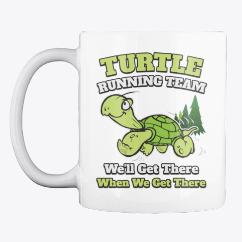 Turtle Running Team Funny Gift