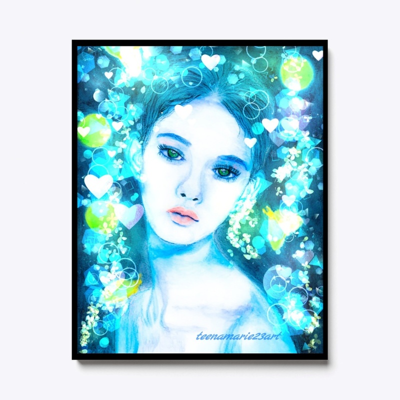 Lady in blue