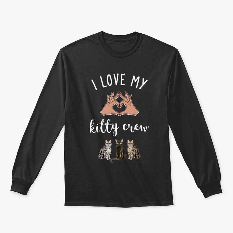 I Love My Kitty Crew Design 2 | Cat Tee 