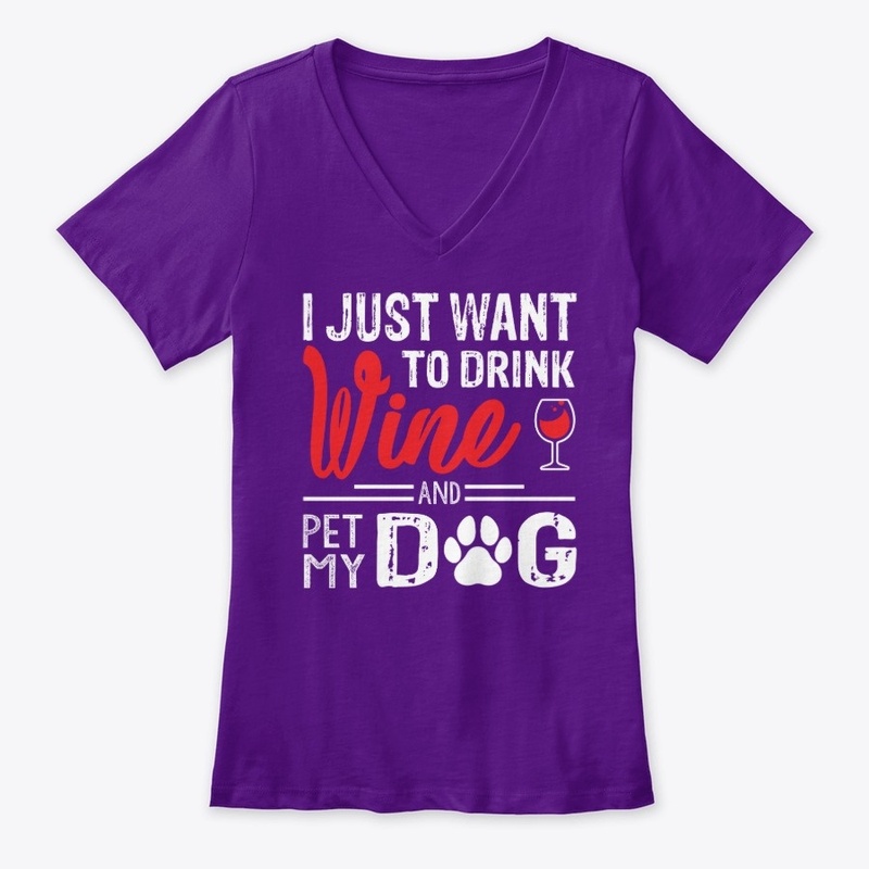 I want to pet my dog and drink wine