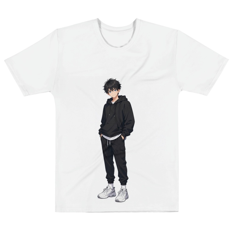 Minimal Anime Boy Hoodie 