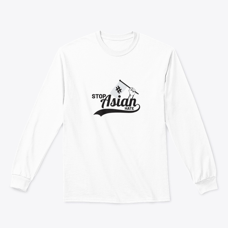 stop asian hate flag long sleeve shirt