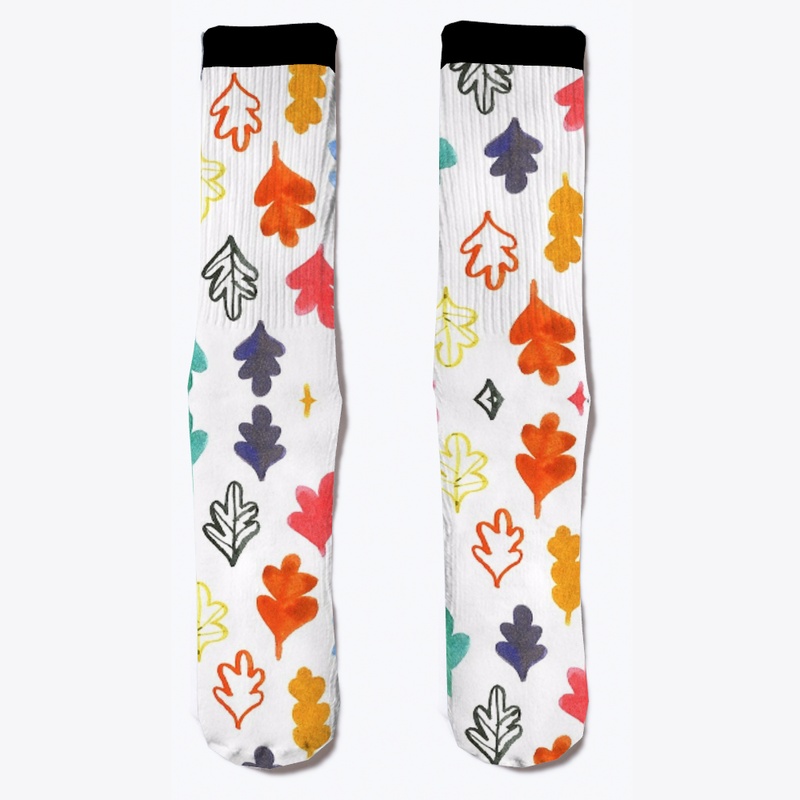 Christmas Leafs Socks 