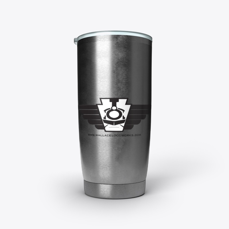 Wallace Locomotive Works Pint Glass 